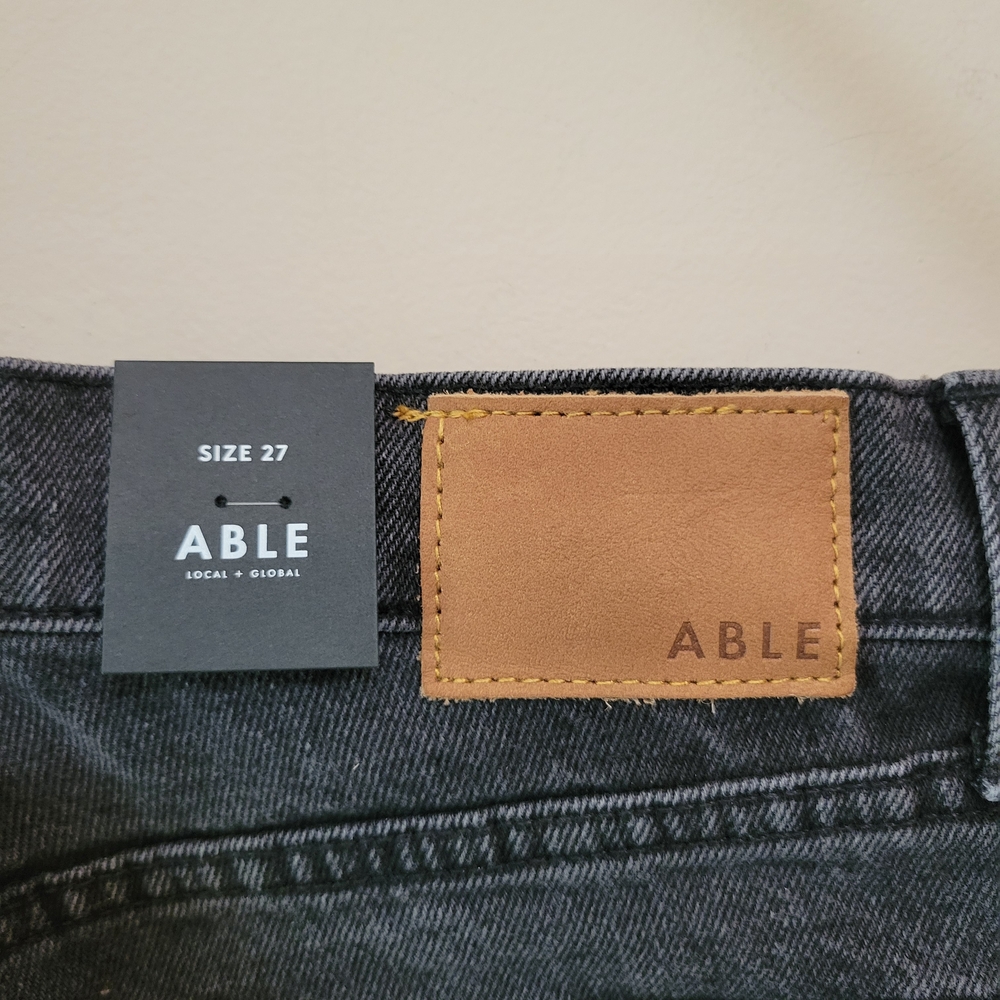 Able Becky Straight Leg Grey Jean - Picture 5 of 5